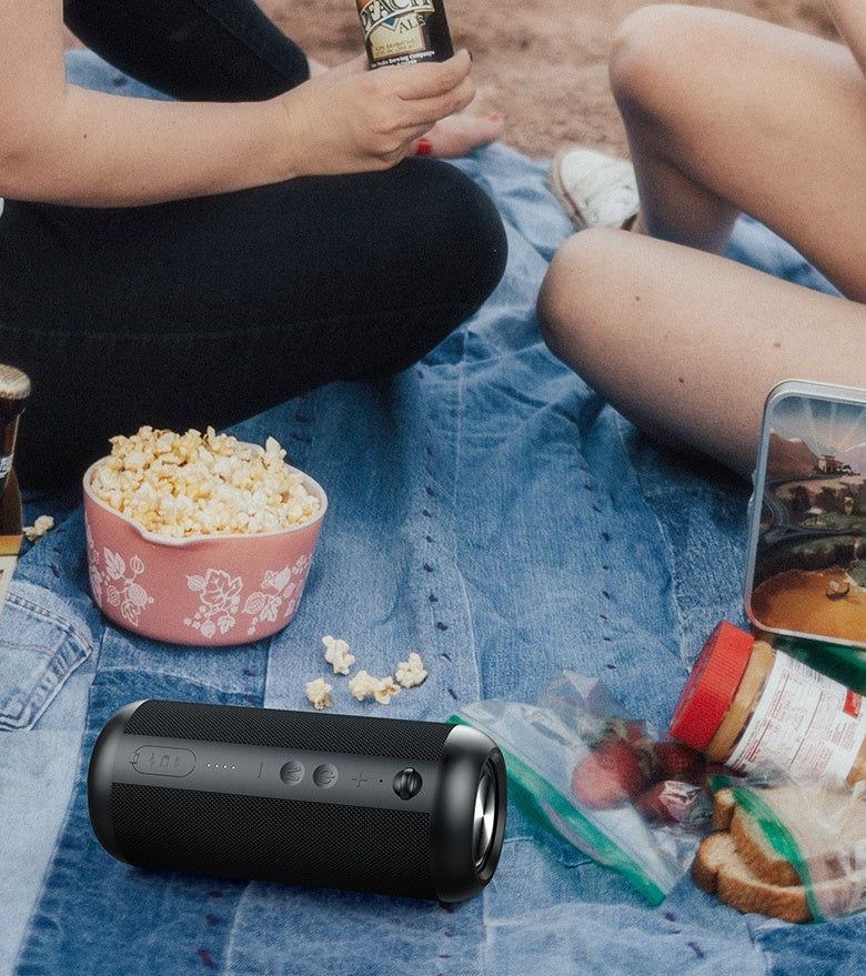 Bocina Bluetooth Portátil Impermeable – Altavoz Inalámbrico Resistente al Agua con Sonido Estéreo Bass para Exterior y Alberca