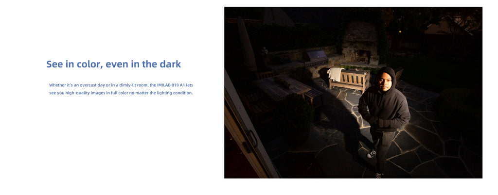 Cámara IMILAB A1 2K - Cámara de Seguridad WiFi Compatible con Mi Home App, Versión Global con Visión Nocturna y Audio